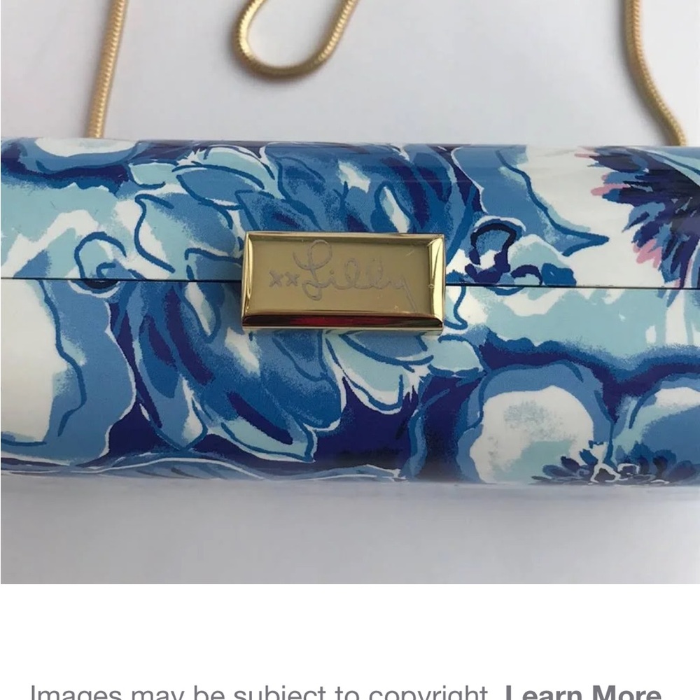 Lilly Pulitzer Coastal Blue Clutch - Picture 5 of 8